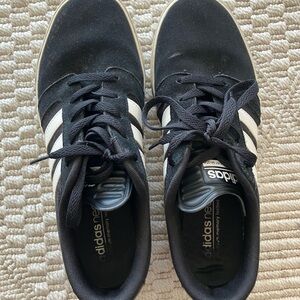 Adidas Men's Black and White Sneakers